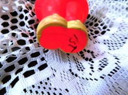 2 celluloid pink dolls a